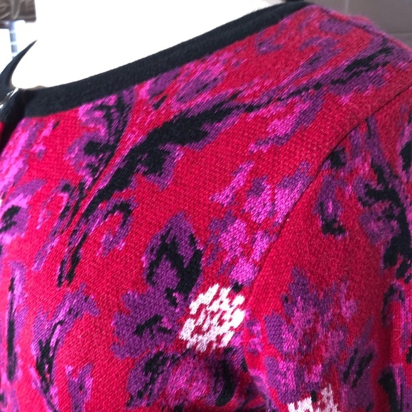 Isaac Mizrahi Live Floral Knit Cardigan Coat 2X - Picture 6 of 13